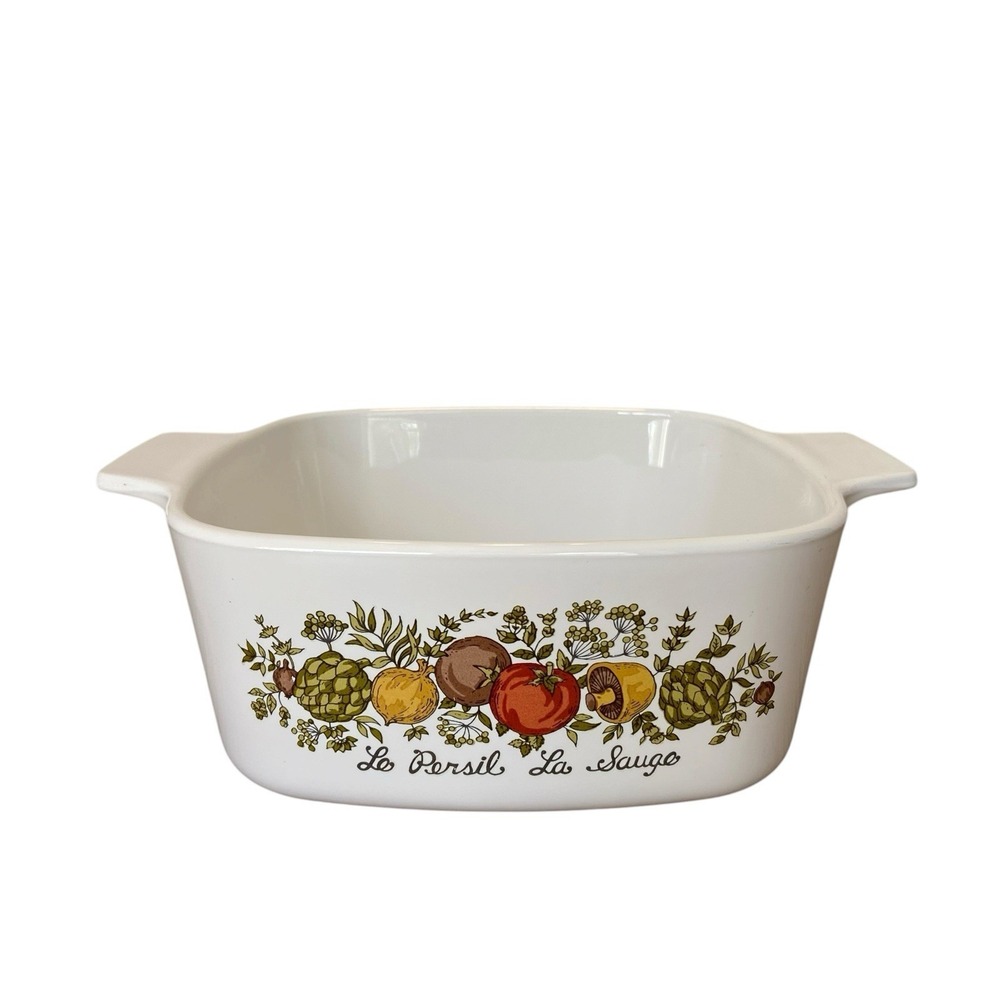 Corning Ware Spice of Life 1.5 Qt Casserole A-1 1/2-B Le Persil La Sauge NO LID